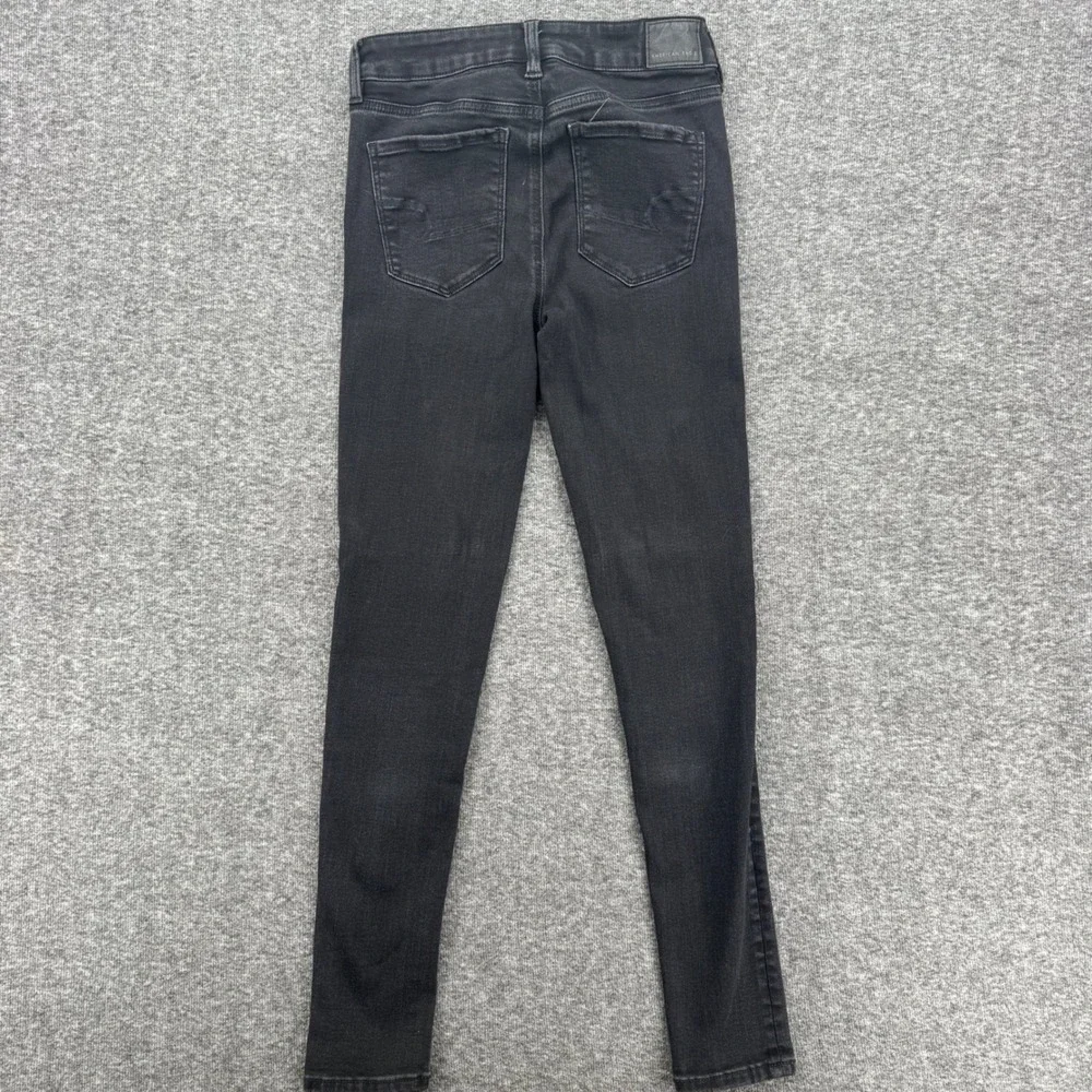 American Eagle Womens Ne(x)t Level Stretch High Rise Jegging Jeans  Black 2R‎